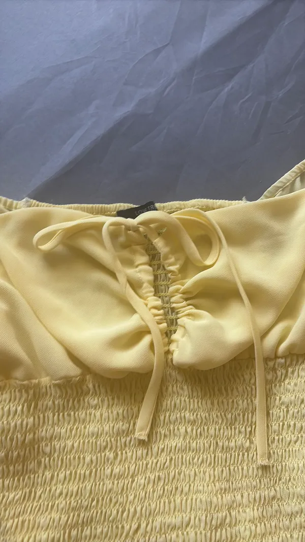 Love Tree Butter yellow blouse - Image 2