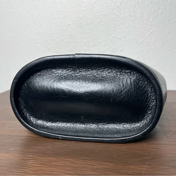 Brighton Corazon Black Croc Embossed Leather Heart Handle Small Bucket Handbag - Image 4