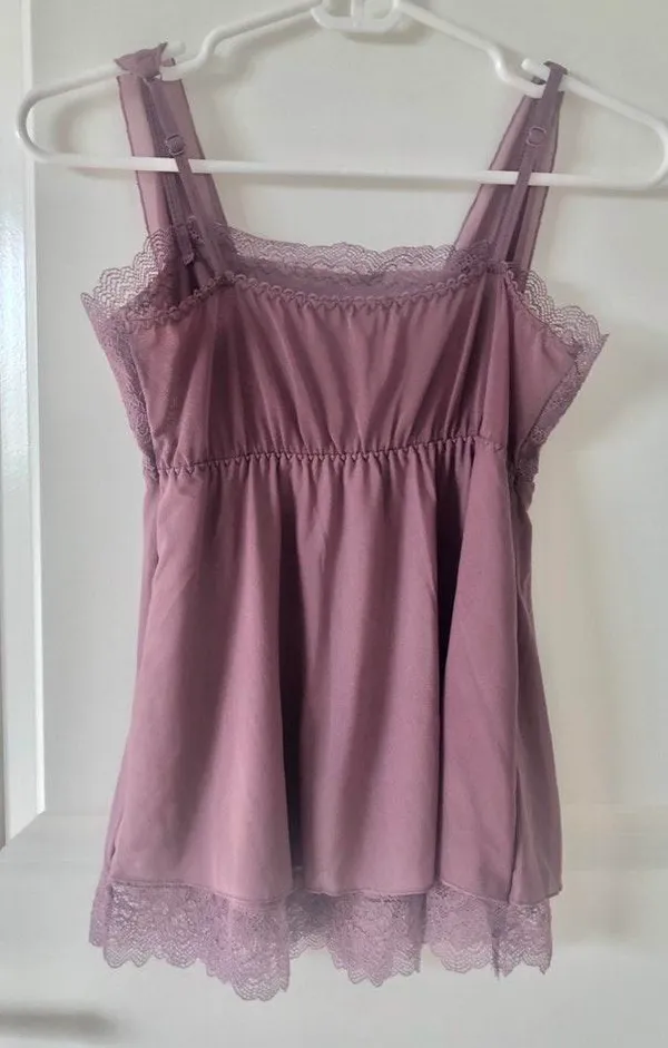 Dusty purple langerie top - Image 2