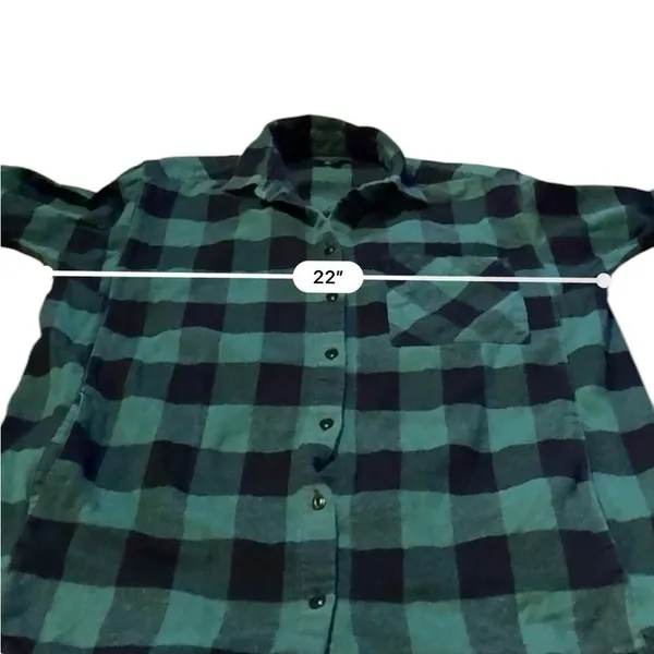 Madewell Plaid‎ Flannel Shirt Women's Small Long Sleeve Casual Layering - Image 8