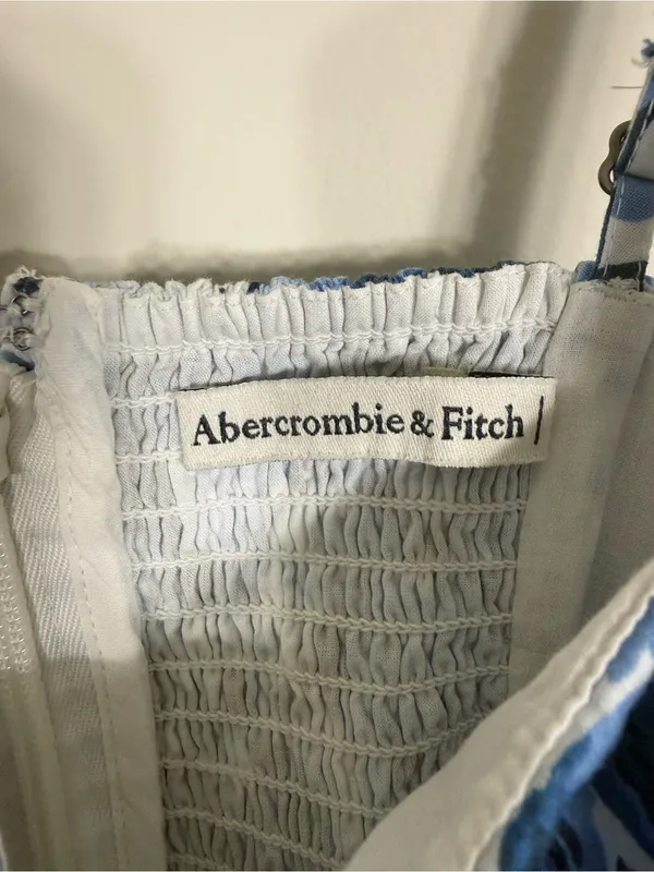 Abercrombie Emerson Tank Mini Dress Blue Floral Small - Image 5