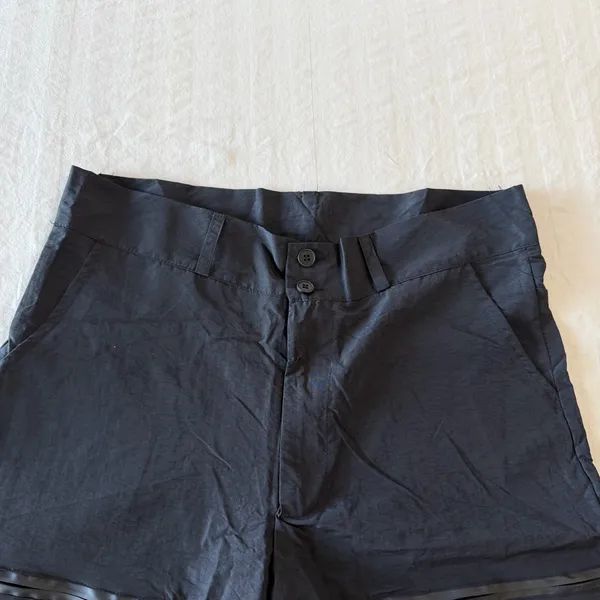 Women's Black Lightweight Fitted Waist Pants Size Medium #260667 - Image 3