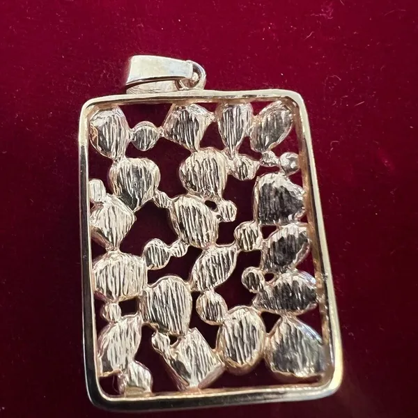 Multi stone pendant vintage rectangle - Image 3
