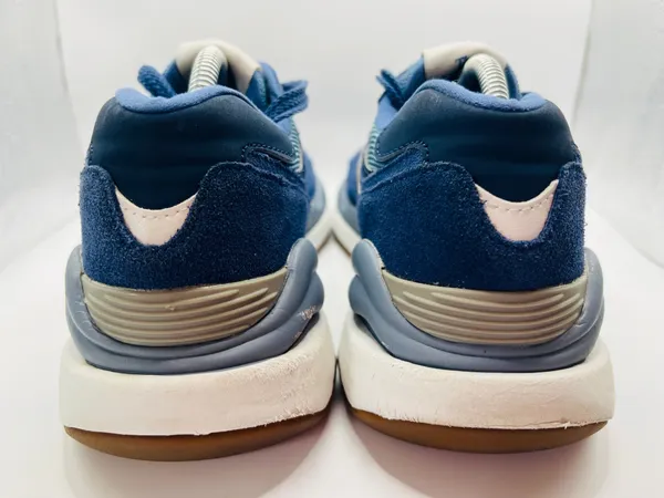 New Balance 5740 Blue Gray Suede Mesh Chunky Dad Sneakers Casual Retro Mens 9.5D - Image 8