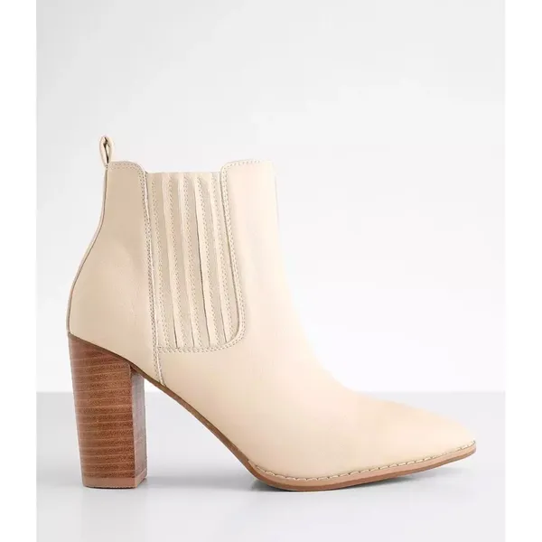 Oasis Society 6.5 Womens Pointed Almond Toe Slip On Calf Boot Coastal Cowgirl - Image 3