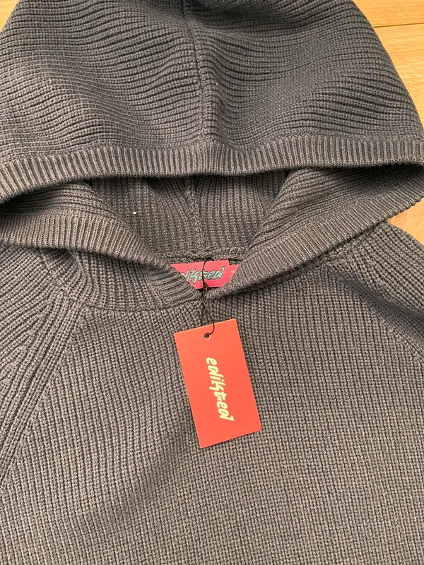 Edikted Wynter oversized knit hoodie - Image 4