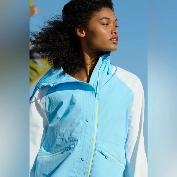 NWT Free People Singin In The Rain Colorblocked Packable Jacket - Image 3