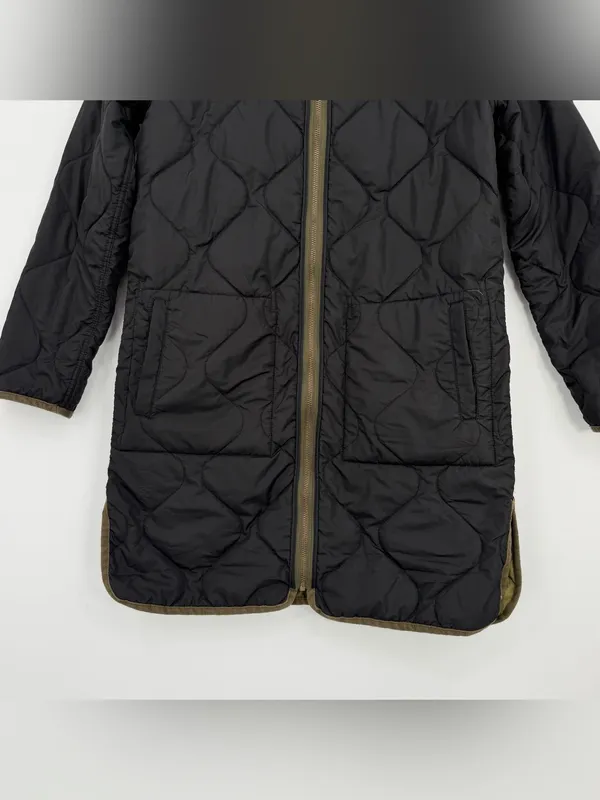TREAD & SUPPLY Nixie Jacket Reversible Olive Green Black S - Image 12