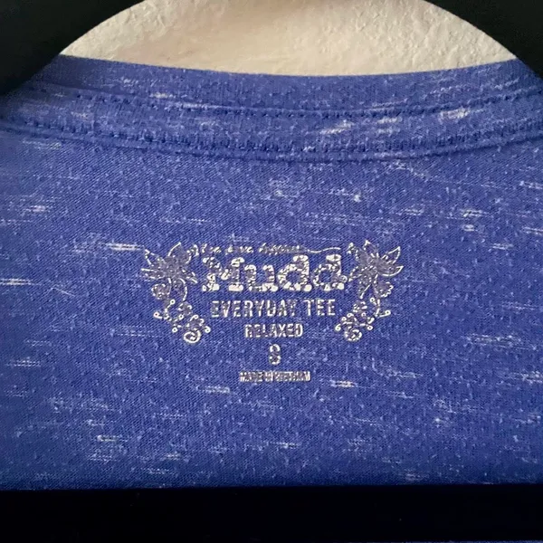 Mudd dark blue acid wash short sleeve t-shirt - Image 3