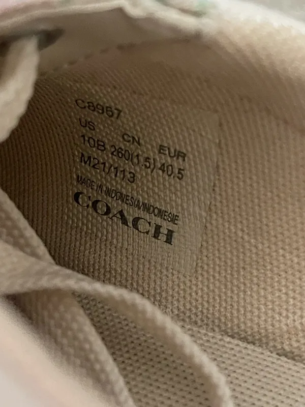 Coach clip low top floral sneaker - 10 - Image 8