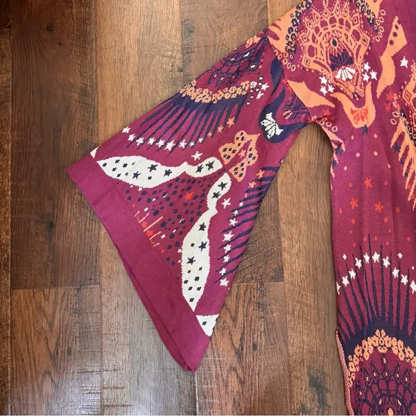 FREE PEOPLE boho maxi duster sweater, size M/L, NWT - Image 10