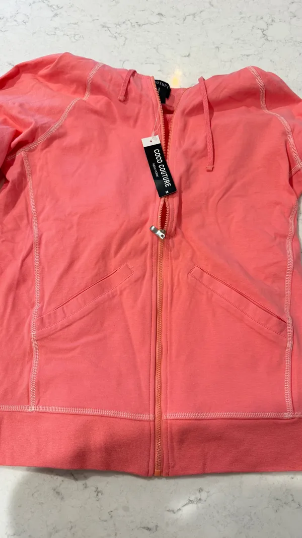coco couture coral zip hoodie - Image 3