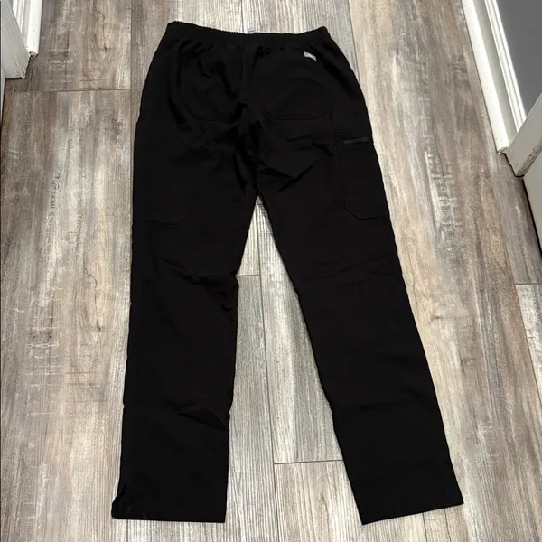 Figs Black Yola Cargo Pocket Scrub Pants Small - Image 8