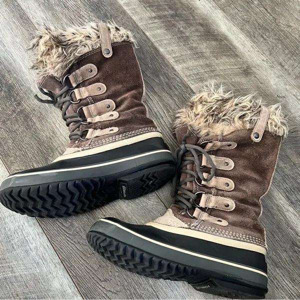 Sorel Joan of Arctic Boots Women's Size 6 Winter Snow Insulated Waterproof Fur - Image 6