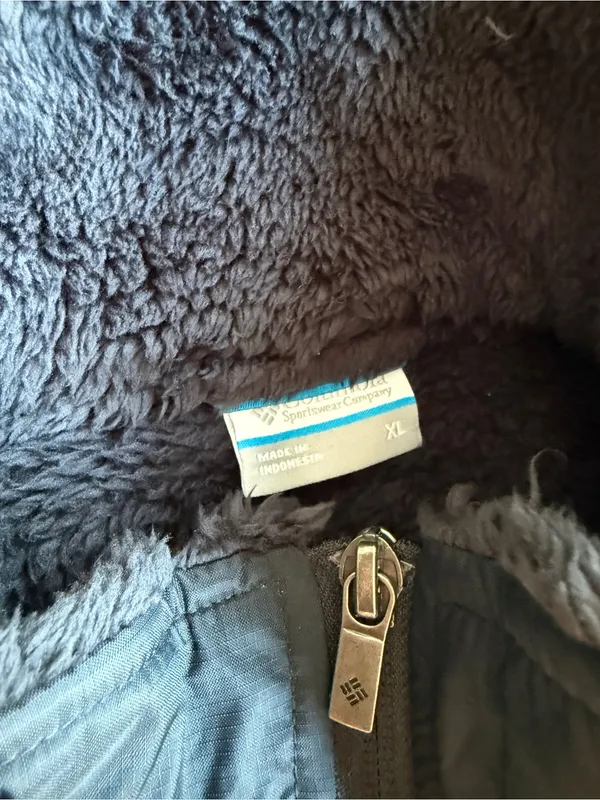 Columbia "Fast Beauty" Shaggy High-Pile Soft Fleece Vest Size XL - Image 7