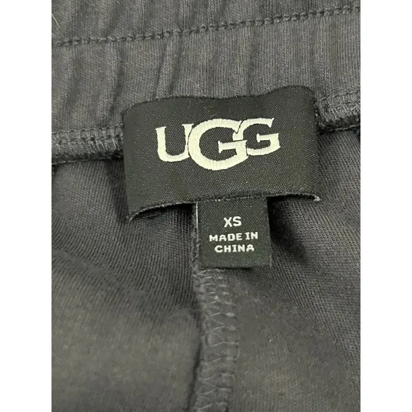 UGG Women's Phaedra Short Gray Elastic Drawstring Flounce Ruffle Lounge XS - Image 6