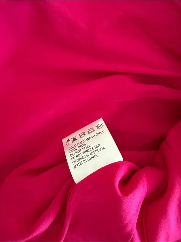 Hello Molly Looking Luxe Strapless Pleated Flared Mini Dress Pink Size Large 8 - Image 10