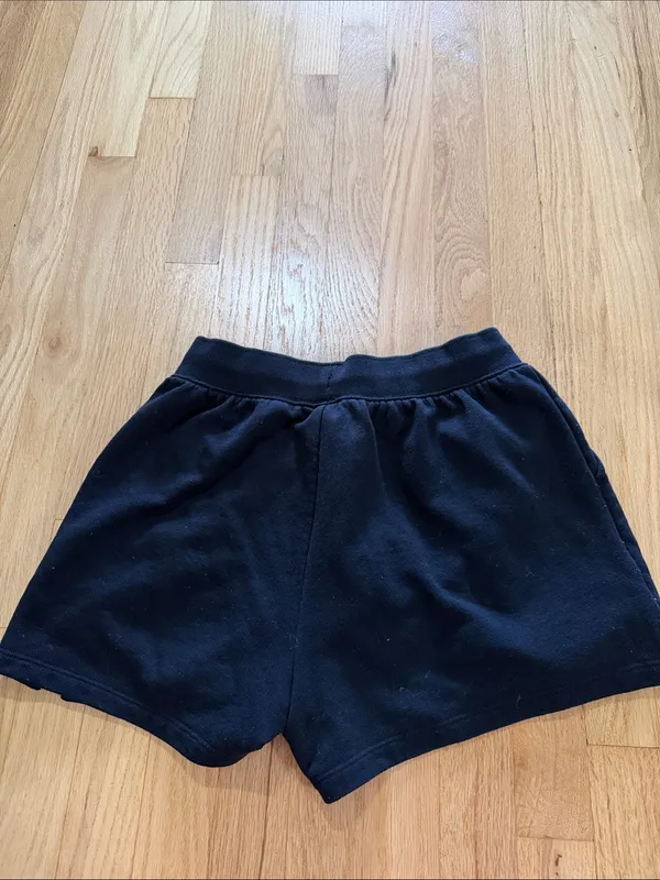 Alo Yoga Black Low Key Sweat Short Sz S - Image 6