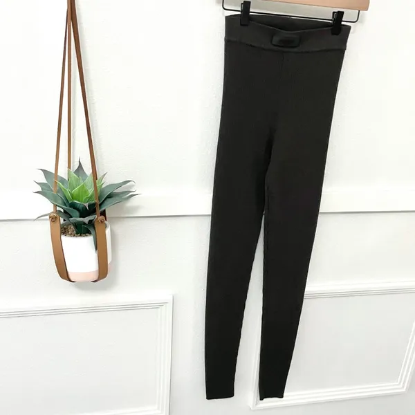 Fear of God Essentials Ribbed Brown Leggings Knit Size M - Image 3