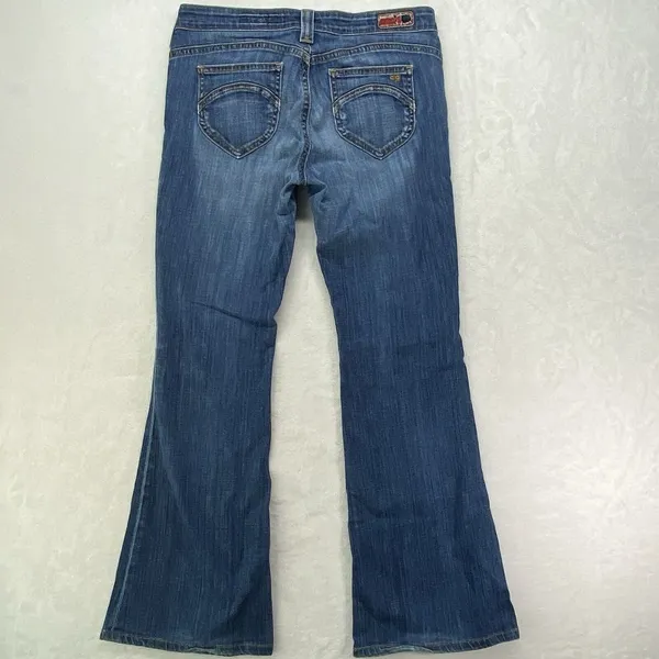 Adriano Goldschmied The Damsel Jeans Womens 28R Blue Denim Straight‎ Made In USA - Image 11
