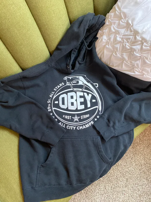 PacSun Obey Sweatshirt Black Size M - Image 2