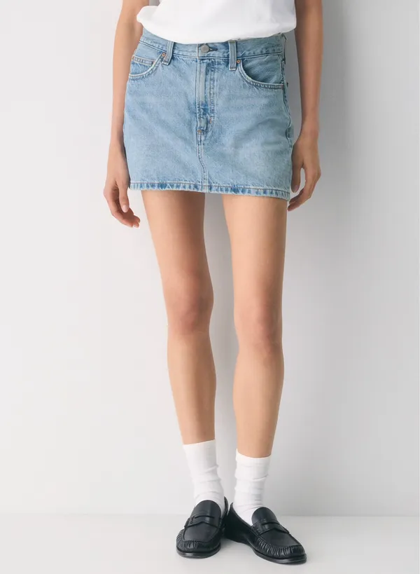 Aritzia Denim Forum The ‘90s Ricci Denim Skirt in 7 Yrs Bleu Taboo - Image 3