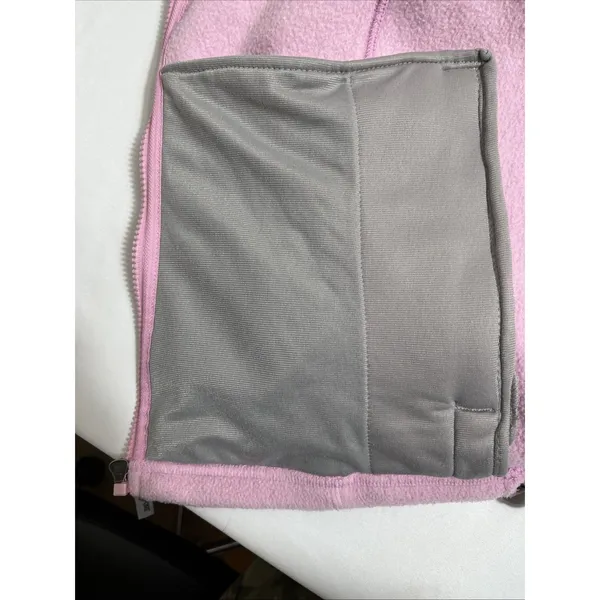 Jansport Pink Fleece Zippered Sweatshirt Jacket Women's Large Pockets - Image 8