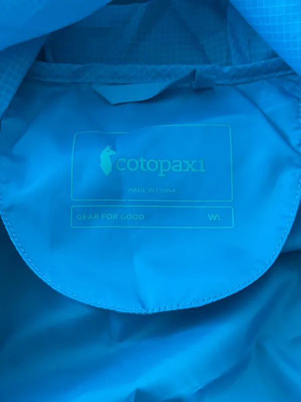 cotopaxi Teal Blue Lightweight Hooded Half-Zip Windbreaker Jacket Coat *Size L* - Image 5
