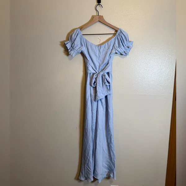 SELFIE LESLIE Linka Off-Shoulder Tie Back Midi‎ Dress - Image 4