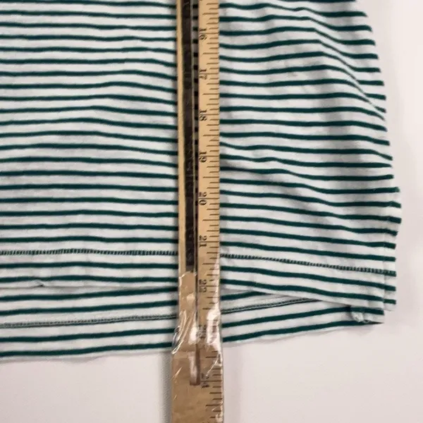Madewell Tank Top Womens 2XL Green Striped Crew Neck Sleeveless Cotton Jersey - Image 3