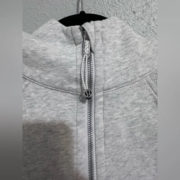 Lululemon Scuba Oversized 1/2 Zip Hoodie Heathered Core Ultra Grey like new - Image 8