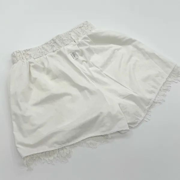 White High Waist Lace Shorts High Rise Floral Shorts Pants Summer Casual Pants - Image 6