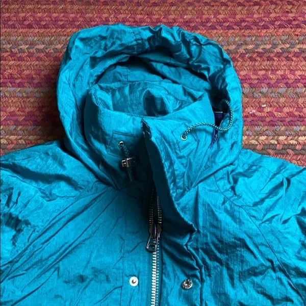 90s VINTAGE TEAL WINDBREAKER JACKET Blue - Image 3
