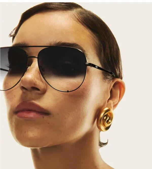 Quay Australia x Desi Perkins High Key Aviator Sunglasses - Image 2