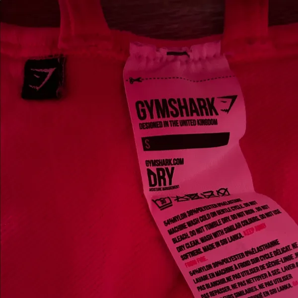 Gymshark Hot Pink Seamless Sports Crop - Image 2