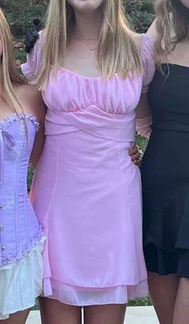 lucy in the sky mini pink dress - Image 2