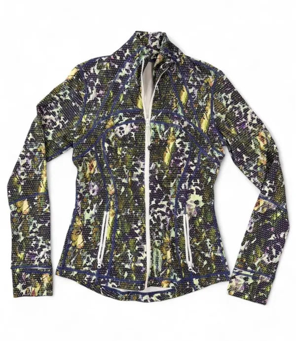 Lululemon Define Jacket in Floral Sport White Multi 8 - Image 5