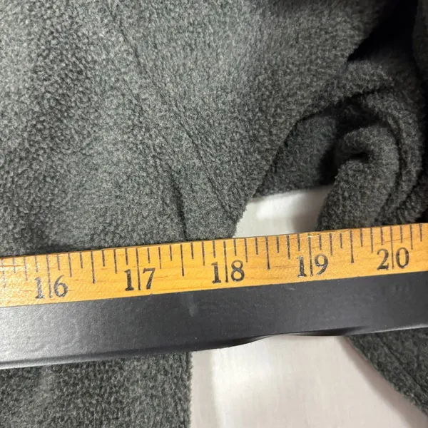 Fleece Pullover Gray Quarter Zip Mock Neck Jacket Outdoor Hiking Gorpcore Small‎ - Image 7