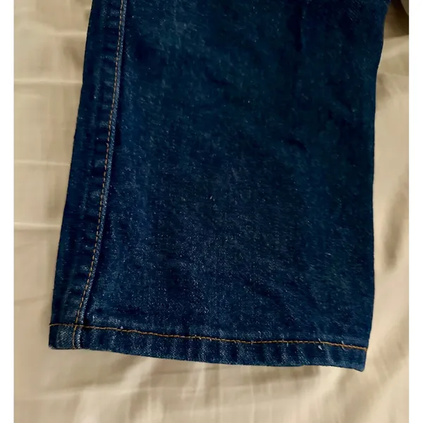 Vintage USA Made Wrangler Dark Wash High Rise Jeans - Size 12 x 32 (13MWZMR) - Image 8