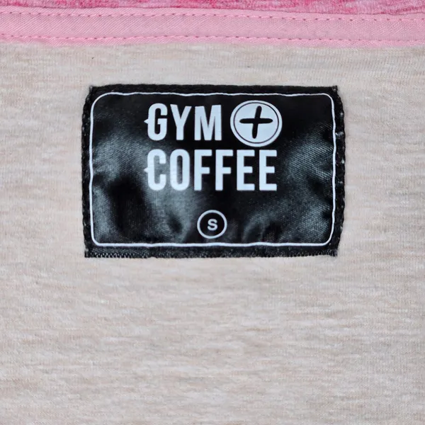 Gym + Coffee Pink Fleck Heathered Full Zip Hoodie‎ Jacket Athleisure Women Small - Image 6