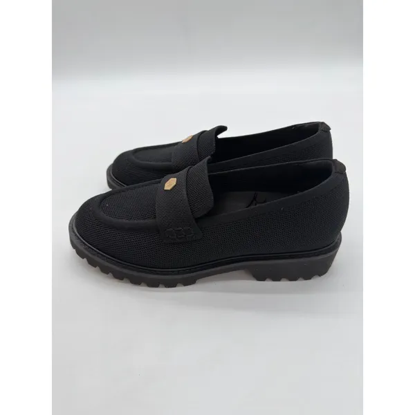 Vivaia Francesca Platform Chunky Heel Penny Minimalist Preppy Black Loafer 6 - Image 9
