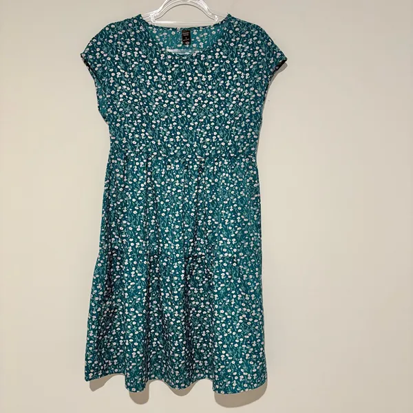 Emory Rose Floral Dress‎ green white size small - Image 2