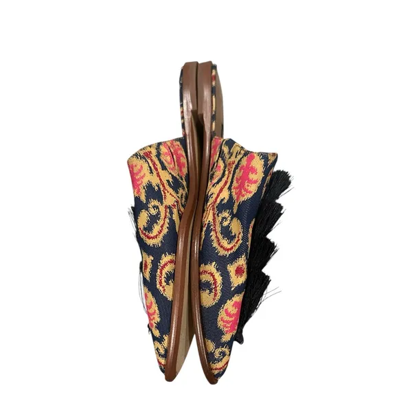 Nine West Ollial Tassel Vibrant Boho Pointed Mules Slides Shoes 8.5 - Image 3
