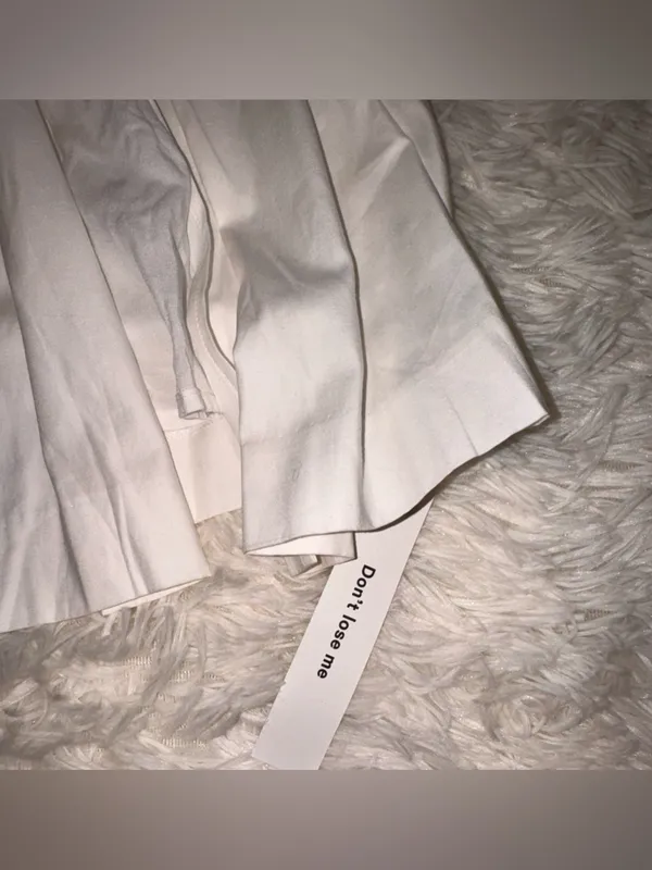 NEW Reformation White Halter Beaux Midi cotton Dress sz 8 - Image 7