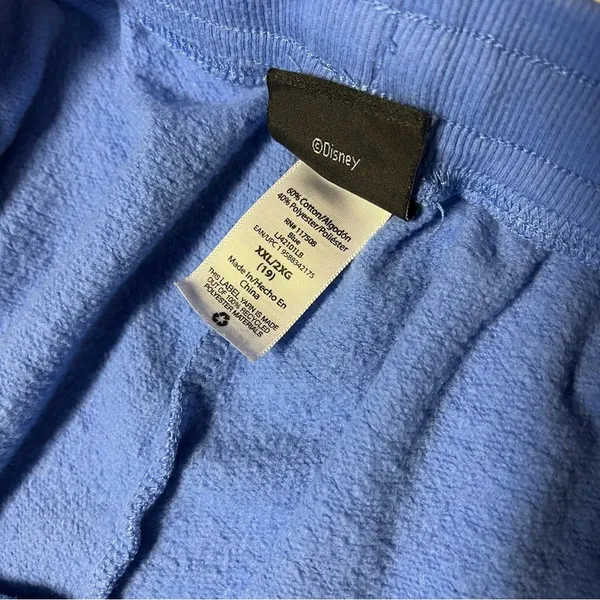 Disney Stitch Blue Jogger Sweatpants I Need More Space Graphic Loungewear XXL 2X - Image 12