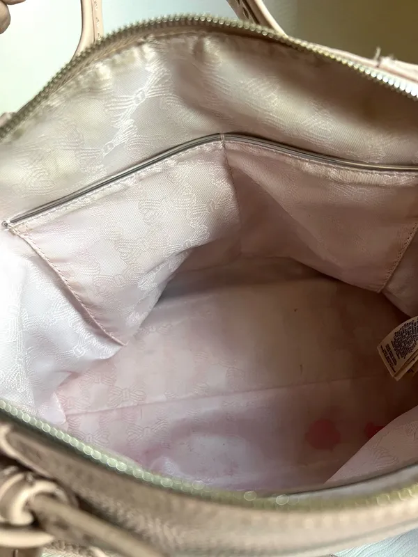 Ted Baker Olmia Knotted Handle Tote Bag Beige Nude Leather Crossbody - Image 9