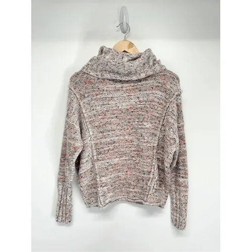 Anthropologie Cowl Neck Space Dye Sweater Size XS Multi Marl Knit‎ Pullover - Image 6