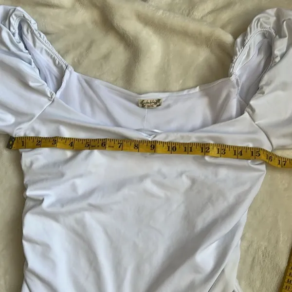 Free People Intimately FP Bodysuit In White, NWT, see measurements for size. - Image 8