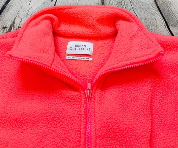 Urban Outfitters Neon Pink Fleece Pullover - Image 9