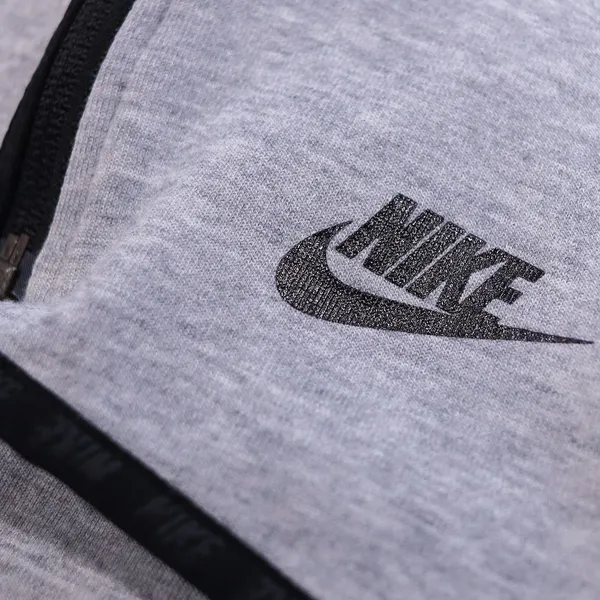 Nike Tech Fleece Asymmetric Cape Hoodie Women XS Grey Full Zip High Low 669613 - Image 3